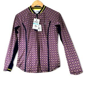 Penguin Munsingwear Iris Womens Quarter Zip Performance Shirt Sz S Small